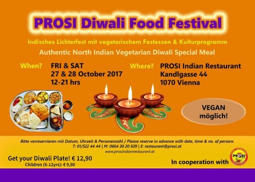 Prosi Vienna Diwali Food Festival | yogaguide