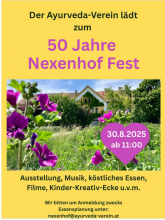 50 Jahre Ayurveda-Verein Nexenhof | yogaguide Tipp