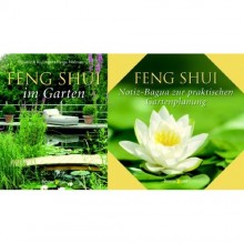 Buch und Notizblock Feng Shui im Garten