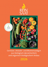 Gesundes Gemüse, frische Kräuter und die verschiedensten Blumensorten | Saatgut aus biologisch-dynamischem und organisch biologischem Anbau | Der ReinSaat Katalog 2026 ist da! Der ReinSaat Katalog 2026 ist da | yogaguide