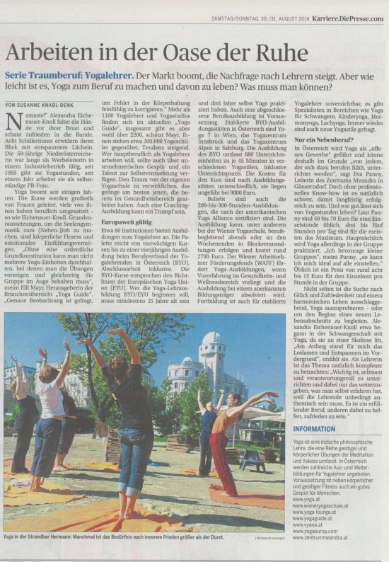 DiePresse_Sa30_8_2014_Traumberuf_Yogalehrer.jpg