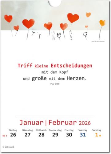 Ich-Kalender 2026 | yogaguide Tipp Ich-Kalender 2026 | yogaguide Tipp