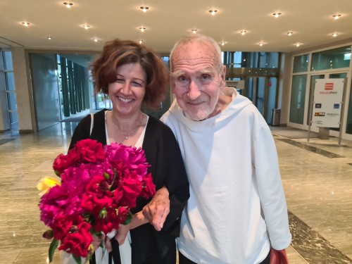 Alexandra Kreuzeder Bruder David Steindl-Rast Buchpraesentation Alexandra Kreuzeder Bruder David Steindl-Rast Buchpraesentation
