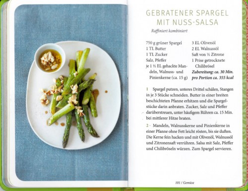 Gebratener Spargel | Handtaschen Kochbuch Vegetarisch | Yoga Guide