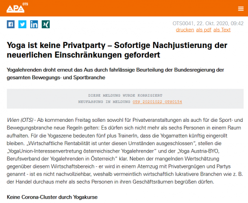 APA OTS Yoga ist keine Privatparty | yogaguide