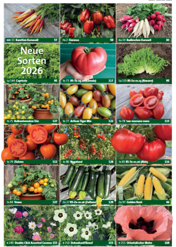 Neue Sorten 2026 ReinSaatKatalog | yogaguide Tipp