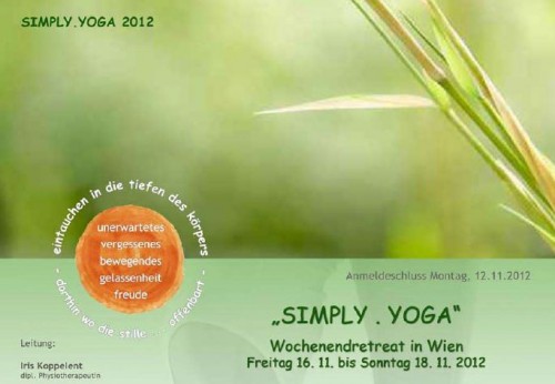 SIMPLY . YOGA Wochenendretreat in Wien | Yoga Guide