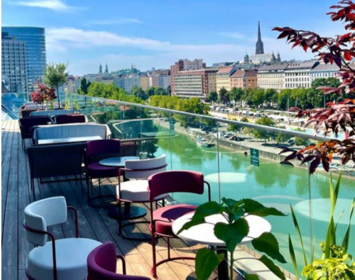 Yoga auf der Dachterrasse des Radisson Red Vienna | SommerYogaGuide