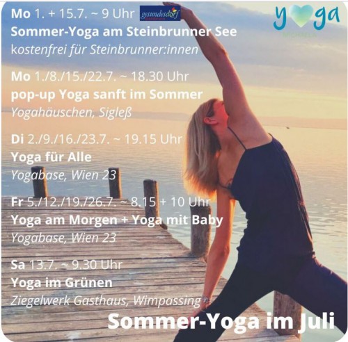 SommerYoga am Steinbrunner See mit Michaela | SommerYogaGuide