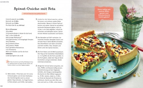 Einfach Vegetarisch |Spinat Quiche | yogaguide Buchtipp Einfach Vegetarisch |Spinat Quiche | yogaguide Buchtipp