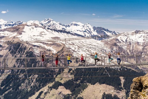 Yogaherbst Gastein 2016 Hängebrücke | yoga guide