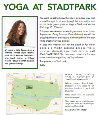 Yoga im Stadtpark Wien | yogaguide Yoga im Stadtpark Wien | yogaguide