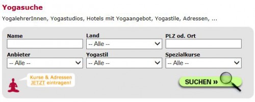 Einfach Yoga finden | Yogasuche