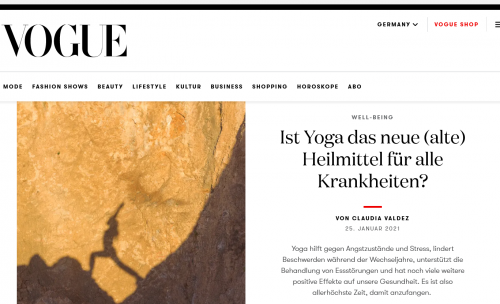 Vogue Yoga als Heilmittel | yogaguide News