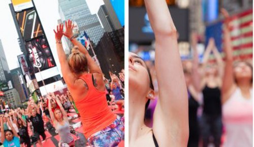 Solstic Yoga Sommeropening NY Times Square | yogaguide Solstic Yoga Sommeropening NY Times Square | yogaguide