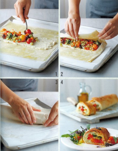 Vegan_v_Feinsten Paprika Fenchel Strudel | yogaguide Vegan vom Feinsten | Paprika-Fenchel-Strudel | yogaguide